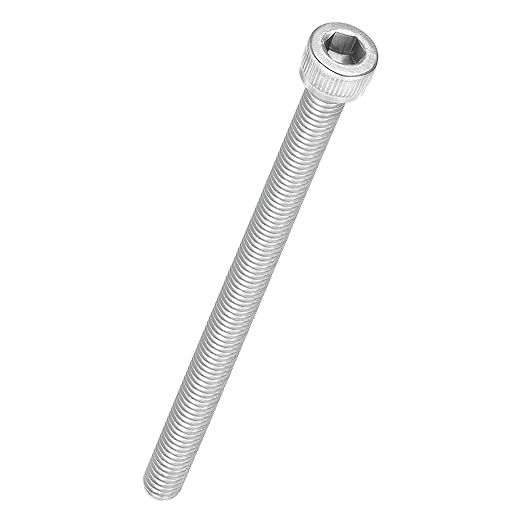 Kozelo 10pcs Socket Head Cap Screws - [M6-1 x 95mm] 304 Stainless Steel Allen Socket Drive for Electrical Motor 3D Printing Fan Engine Replacement Use, Silver