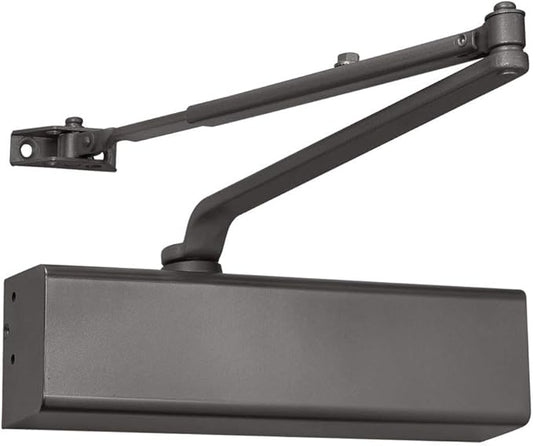 Lawrence Heavy Duty Door Closer Commercial Grade 1 - Adjustable 6-Speed Delayed-Action Door Control with 3 Pistons – Flexible Installation with Included Hardware - Embassy Series LH816