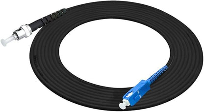 Jeirdus 150M SC to ST Outdoor Armored Simplex 9/125 SM Fiber Optic Cable Jumper Optical Patch Cord Singlemode 150Meters 492ft SC-ST