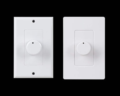 OSD Audio 300W Sleek, Modern, Minimalist Design in Wall Volume Control, Rotary Knob White Impedance Matching SLK300