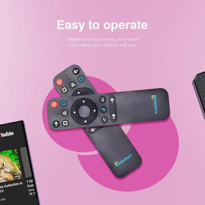 BOXPUT BPR1S BT Remote IR Learning Remote with Air Mouse and Voice Control Universal Replacement Remote for ATV Android Box TV Stick Set-Top Box