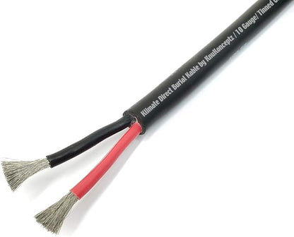 KnuKonceptz Direct Burial Outdoor Tinned Copper Speaker Wire (10 Gauge - 100 Feet)