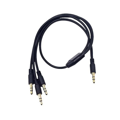 Kework 1.6ft 3.5mm Splitter Audio Cable, 1 Male to 3 Ways Male 1/8 Inch 3.5mm TRS Stereo Jack Headphones Splitter Adapter Y AUX Cable for Smartphones, Computers, MP3s, Earphones, Speakers
