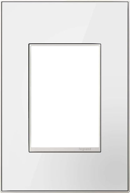 Legrand adorne 1-Gang + Wall Plate (1, Mirror White on White)