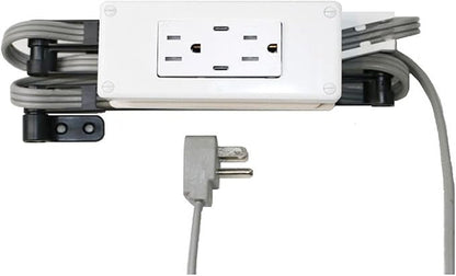 My Tidy Space (2) PD30W USB-C (2) 15 Amp Compact Drawer Docking Station Outlet Plugs