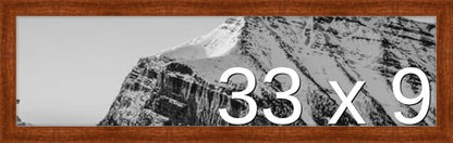 Frame It Easy 33 x 9 Russet Wood Frame (Derby)
