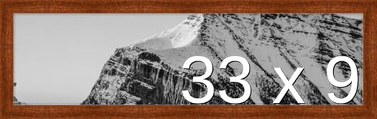 Frame It Easy 33 x 9 Russet Wood Frame (Derby)