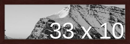 Frame It Easy 33 x 10 Merlot Wood Frame (Derby)