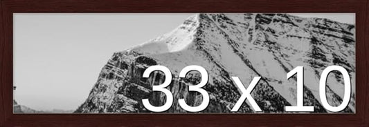 Frame It Easy 33 x 10 Merlot Wood Frame (Derby)
