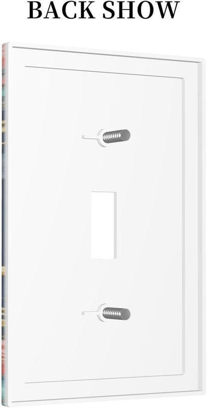 Bvtewkhz Floral Birds Morris 1 Gang Single Toggle Decorative Outlet Covers Light Switch Plate Electrical Receptacle Switchplate For Bathroom Kitchen Bedroom