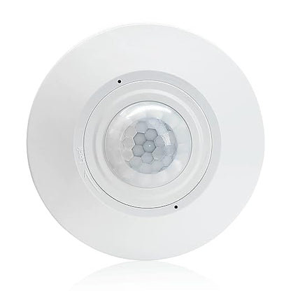 RAYZEEK Ceiling Mount Motion Sensor,360 Motion Sensor,110V-265V,1100W,Occupancy Sensor Switch for Ceiling, 8-12M High Sensitive Motion Sensor Light Switch,PC Fireproof(5A,Neutral Wire Required)