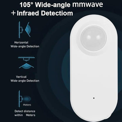 Haozee Smart Motion Sensor, Zigbee PIR Motion Sensor with Illumination, High Sensitivity, Real-time Detection, Zigbee Hub Required, Supports Home Assistant, Zigbee2MQTT