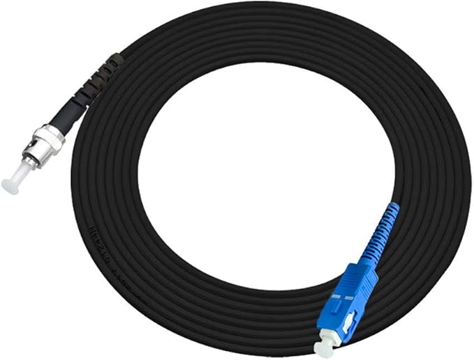 Jeirdus 25M SC to ST Outdoor Armored Simplex 9/125 SM Fiber Optic Cable Jumper Optical Patch Cord Singlemode 25Meters 80ft SC-ST