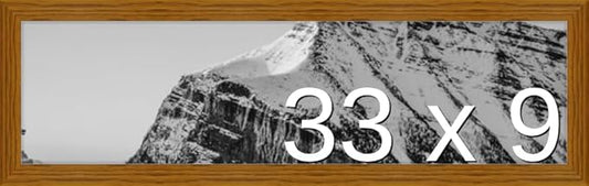 Frame It Easy 33 x 9 Hazel Wood Frame (Derby)