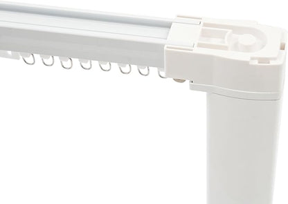 Lemoeyes Electric Curtain Track, Retractable Motorized Curtains Rod within 7.2ft, Automatic Curtain Opener with Smart/Manual Control, Smart Curtains System for I-Rrail and U-Rail (Within 7.2ft)