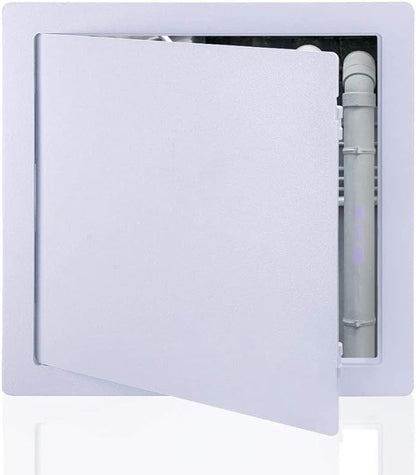 Suteck Plastic Access Panel for Drywall Ceiling 6 x 6 Inch Reinforced Plumbing Wall Access Doors Removable Hinged White
