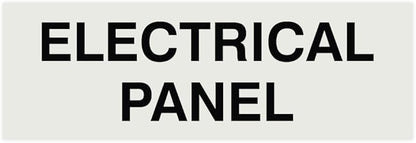 All Quality Basic Electrical Panel Sign - Fire Regulation Safety Compliance Sign - Lt Gray - Large (1 Pack)