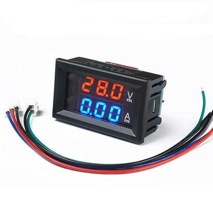 Taidacent Modbus RTU Power Monitor Energy Meter DC Voltage Current Meter Ammeter RS485 TTL Isolated 100V 5A 10A 50A 100A Dual LCD Display (100V5A_Modbus Protocol_485 Isolation)