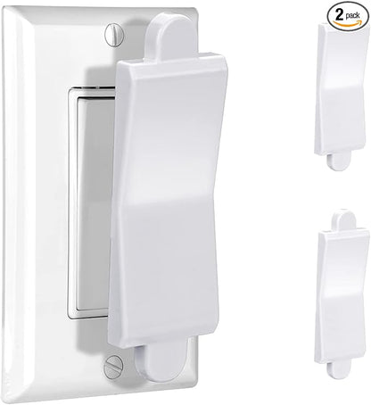 Magnetic Light Switch Guard Cover, Light Switch Guard, Light Switch Blocker, Light Switch Lock, Switch Cover Guard, Child Proof Light Switch Cover Guard (White,2 Piece)
