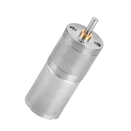 25mm DC 12V 25GA 370 Low Speed Metal Gear Motor for Electronic Locks Robots Electric Curtains Doors Mixers Monitoring Equipment Pet Feeders High