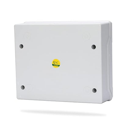 Mollom 12 Way Power Distribution Box with Bus Bars and Din Rail for Miniature Circuit Breaker MCB, Waterproof IP66.Padlock Available for Indoor and Outdoor Use