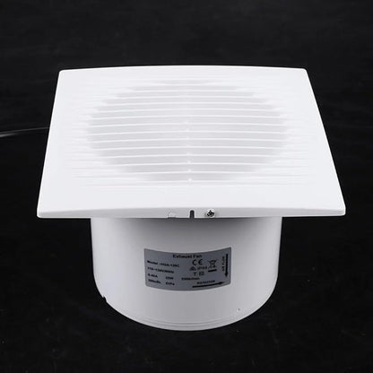 Verizcc Exhaust Fan Extractor, Ventilation Fan Bathroom Garage Exhaust for Kitchen, Bathroom, Bedroom, Low Noise and Energy Saving Waterproof, White