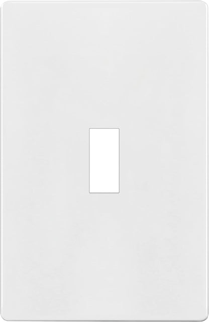 ENERLITES Screwless Toggle Switch Wall Plate, Child Safe Light Switch Cover, Standard Size 1-Gang 4.68" x 2.93", Unbreakable Polycarbonate Thermoplastic, UL Listed, SI8811-W, Glossy, White