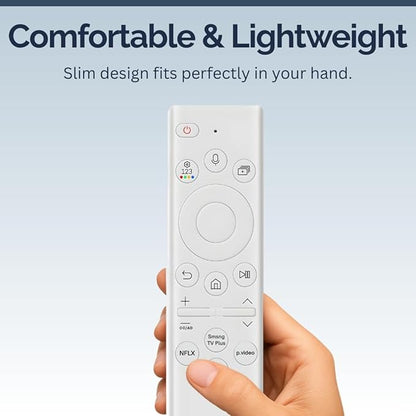 2 Pack BN59-01391A Samsung TV Remote Control Replacement for Smart TV - Easy Setup, Universal Bluetooth/IR Voice Remote, Solarcell - Works with Samsung QLED, Frame, Crystal UHD, 4K, & LED Smart TVs