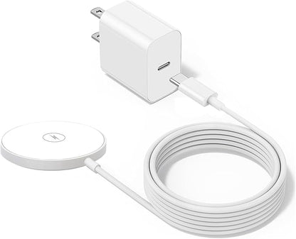 Mag-Safe Charger for iPhone 17/16/15,[Apple MFi Certified]15W Fast Wireless Magnetic Charging Pad with USB C Wall Charger Block for Apple iPhone 17 Pro Max/17 Air/17 Pro/17/16E/16/15/14/13/12,AirPods
