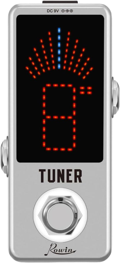Rowin High Precision Guitar Chromatic Tuner Pedal Ture Bypass