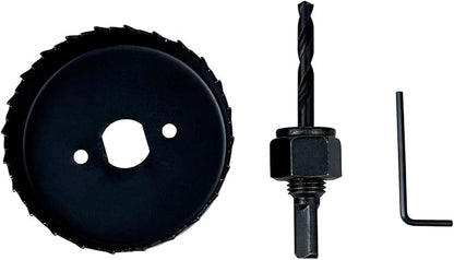 in-Wall Cable Management Kit for TV and Soundbar, Cord Concealer and Power Kit, Powers Devices and Hides All Cables, Comes with Circle Saw Drilling Attachment and Drywall Hand Saw