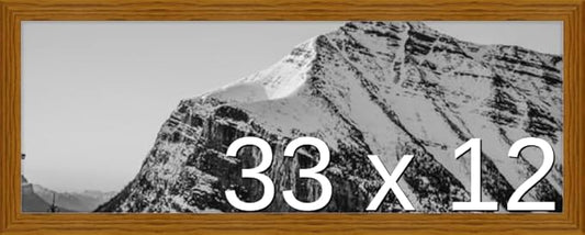 Frame It Easy 33 x 12 Hazel Wood Frame (Derby)