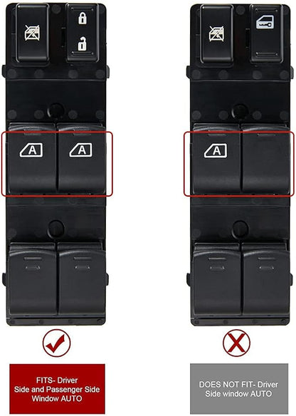 ZAPOSTS 2+14 Metal Pins.Master Power Window Switch Fit for a Small Portion of Nissan Altima Some car Models.OEM 25401ZN50C 25401ZN50B 25401ZN50A.2 AUTO Button