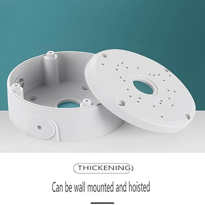 Universal Bullet Security Camera Junction Box Mount Bracket Plastic Rainproof Junction Box Mount Bracket for IP Camera Electric Enclosure, Indoor/Outdoor Wall Cable Junction Base Boxes (1 Pack)