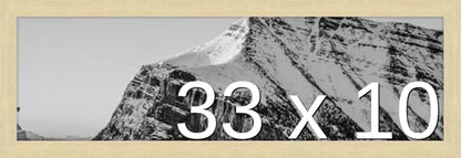 Frame It Easy 33 x 10 Wheat Wood Frame (Derby)