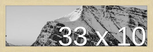 Frame It Easy 33 x 10 Wheat Wood Frame (Derby)
