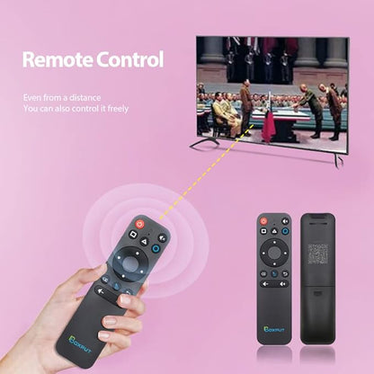 BOXPUT BPR1S BT Remote IR Learning Remote with Air Mouse and Voice Control Universal Replacement Remote for ATV Android Box TV Stick Set-Top Box