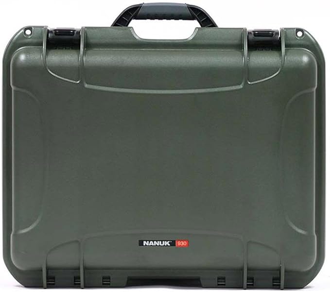 NANUK Large Series 930 Lightweight NK-7 Resin Waterproof Protective Case with Foam, Olive