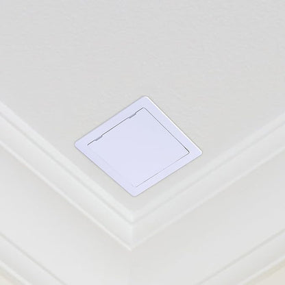 Suteck Plastic Access Panel for Drywall Ceiling 6 x 6 Inch Reinforced Plumbing Wall Access Doors Removable Hinged White