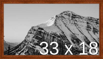 Frame It Easy 33 x 18 Russet Wood Frame (Derby)