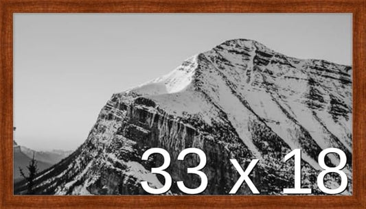 Frame It Easy 33 x 18 Russet Wood Frame (Derby)
