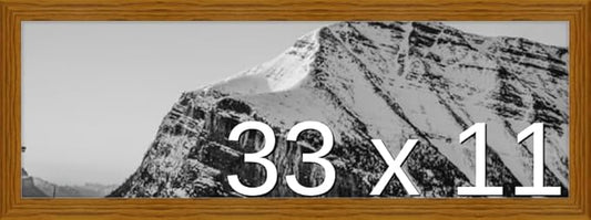 Frame It Easy 33 x 11 Hazel Wood Frame (Derby)