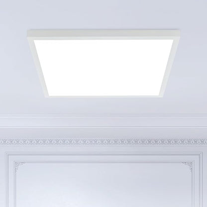 Mcacggo 2x2 FT Surface Mount LED Panel Light Dimmable & 3 Color Selectable 3000K/4000K/5000K - 40W 24x24 Inch LED Flush Mount Ceiling Light Low Profile, 100-277V, Bright 4400LM, ETL Listed, 2 Pack