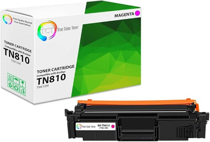 TCT TN810 Magenta Toner Cartridge - Compatible Replacement for Brother TN810 TN-810 Magenta Works with Brother HL‐L9410CDN L9430CDN EX470W MFC‐L9610CDN L9630CDN Printers (6,500 Pages)