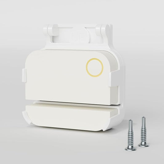 Garage Door Bracket for Ring Alarm Contact Sensor 2nd Gen | Secure Mount with Quick-Snap Clip & Screws | Easy Install Accessory (White Sensor Not Included)