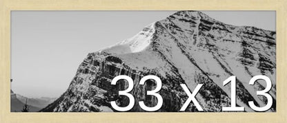 Frame It Easy 33 x 13 Wheat Wood Frame (Derby)