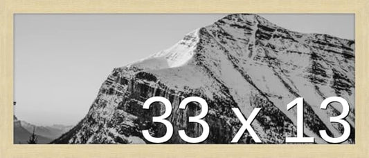 Frame It Easy 33 x 13 Wheat Wood Frame (Derby)