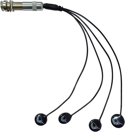 Journey Instruments Passive Piezo Acoustic Pickup – EP004K Four Balanced German-Made Passive Piezo Pickup Elements – Piezo Pickup for Classical Guitars