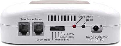 LogicMark Freedom Alert, Landline Personal Emergency Device, 2-Way Call with Family and Police for Home Safety, Device for Seniors and The Elderly