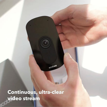 ecobee SmartCamera with Whole Home Sensors Bundle with ecobee Smart Camera Indoor WiFi Security Camera, 2 Pack SmartSensor for Doors & Windows, and ecobee SmartSensor 2 Pack. Smart Home - Compatible with ecobee Smart Thermostats for Home, Wifi Contact ...